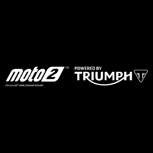 Moto2 Triumph partnership logo in black and white