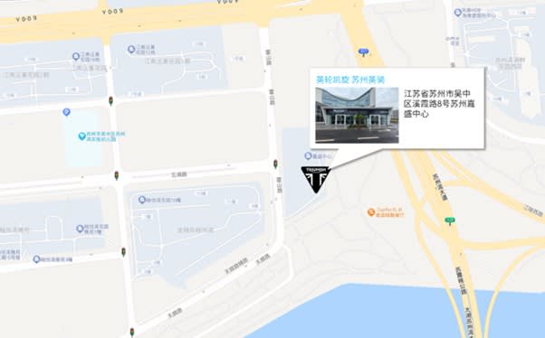 Triumph Suzhou Dealer map location