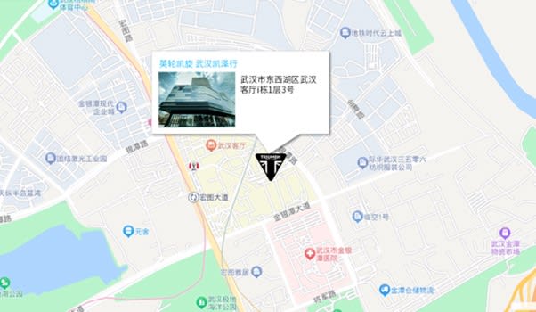 Triumph Wuhan Dealer map location