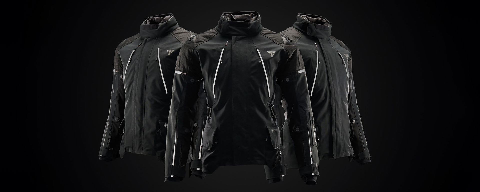 Triumph Motorcycles Clothing Adventure Jacket Alder Triple Angled Product View)