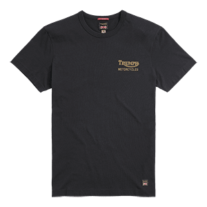 Adcote T-Shirt mit Rückenprint, Schwarz