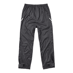 Packable Unisex Rain Pants in Black
