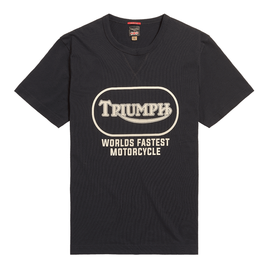 Oval T-Shirt in Schwarz und Elfenbeinfarben