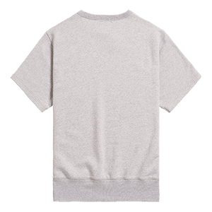 Nicks Short Sleeve Sweatshirt in Silbermeliert