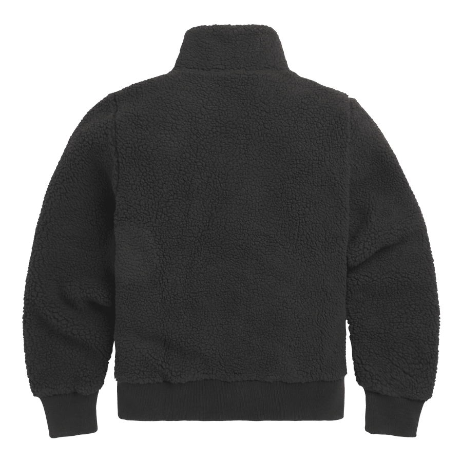Roadhouse Jacke aus hochflorigem Fleece in Schwarz