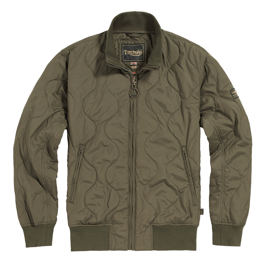Crown Jacket in Olive Green, Front Image