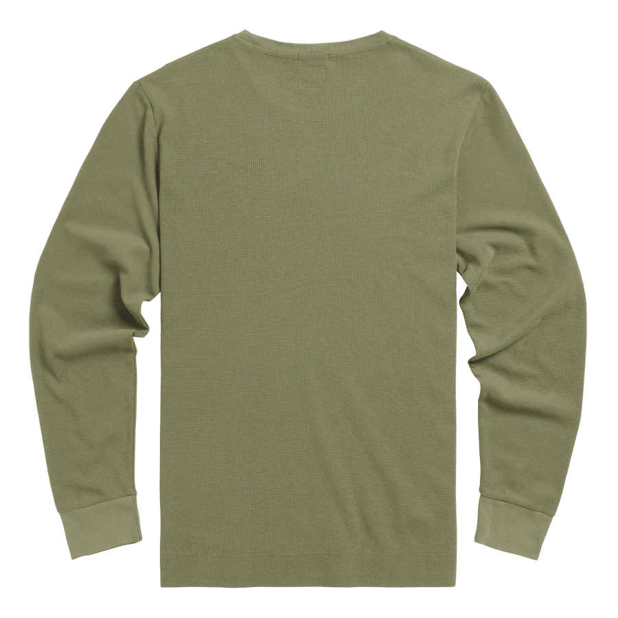 Fastest Waffle Long Sleeve Tee in Olive