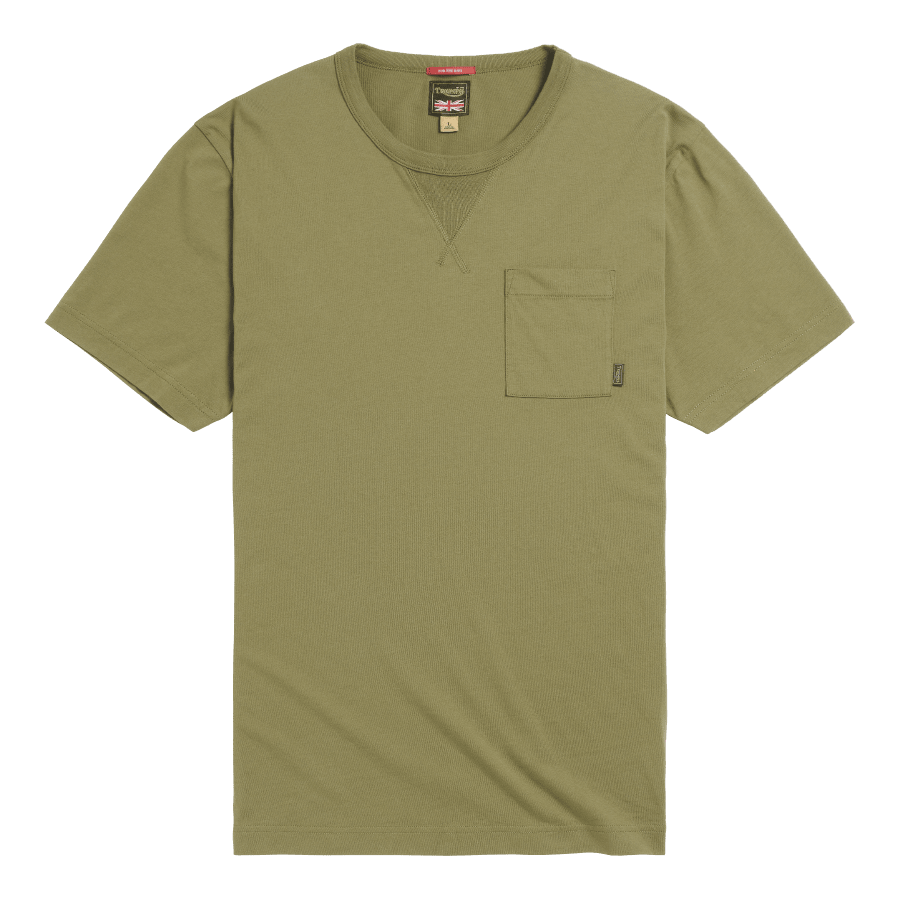 Triple T-Shirt in Olivgrün