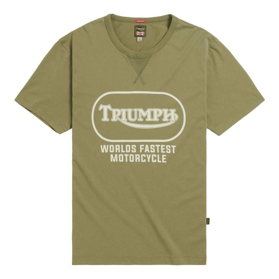 Oval T-Shirt in Olivgrün