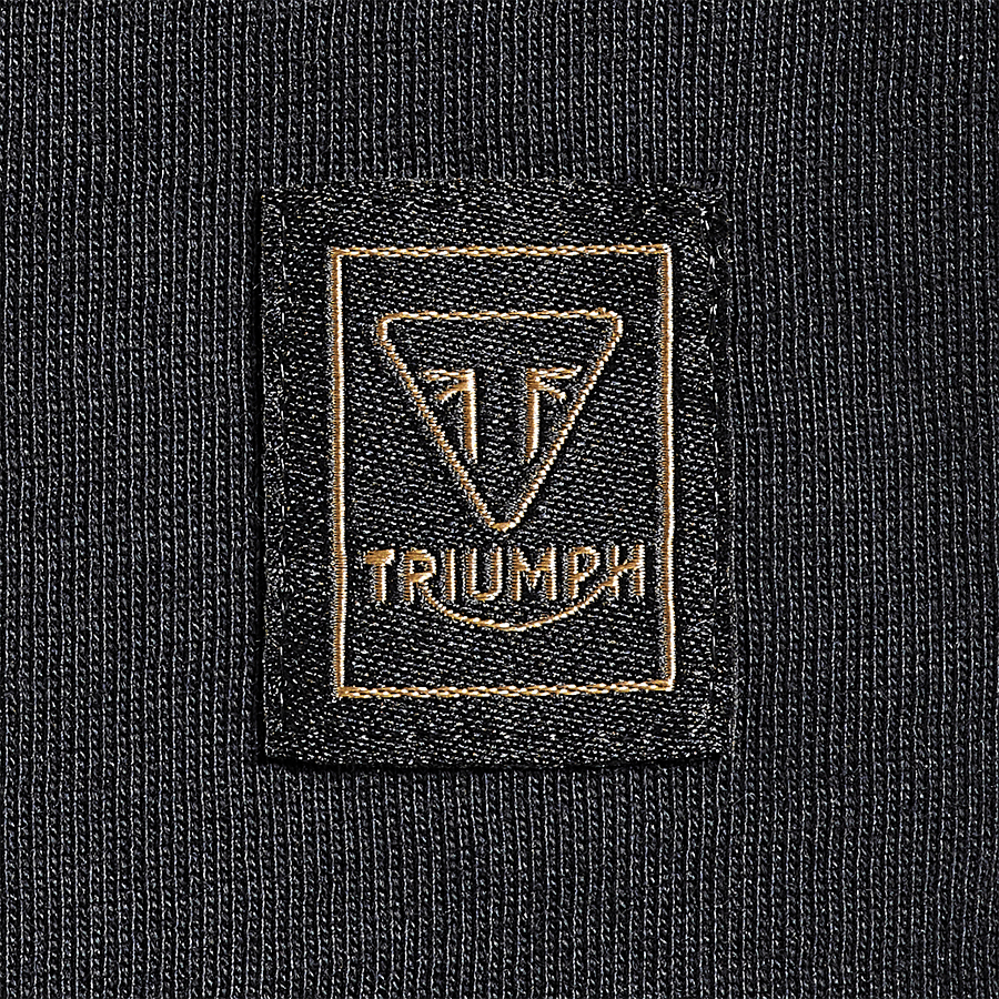 Bamburgh Embroidered Logo Tee in Black