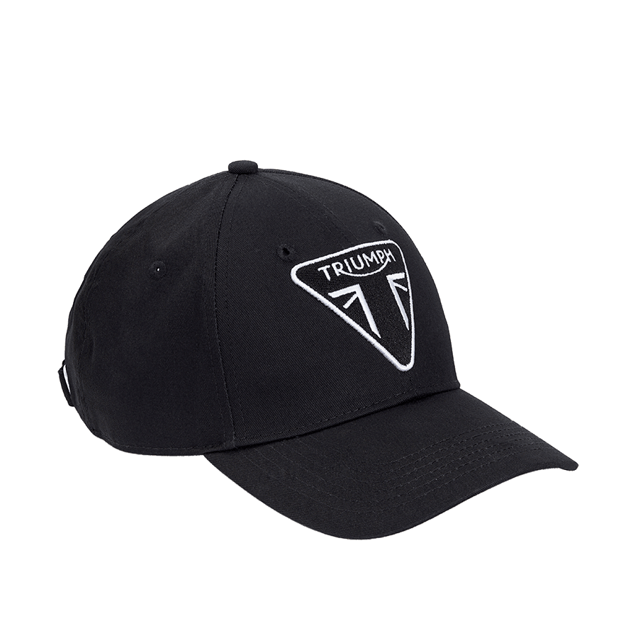 Black Cap with White Triumph Motorcycles Logo