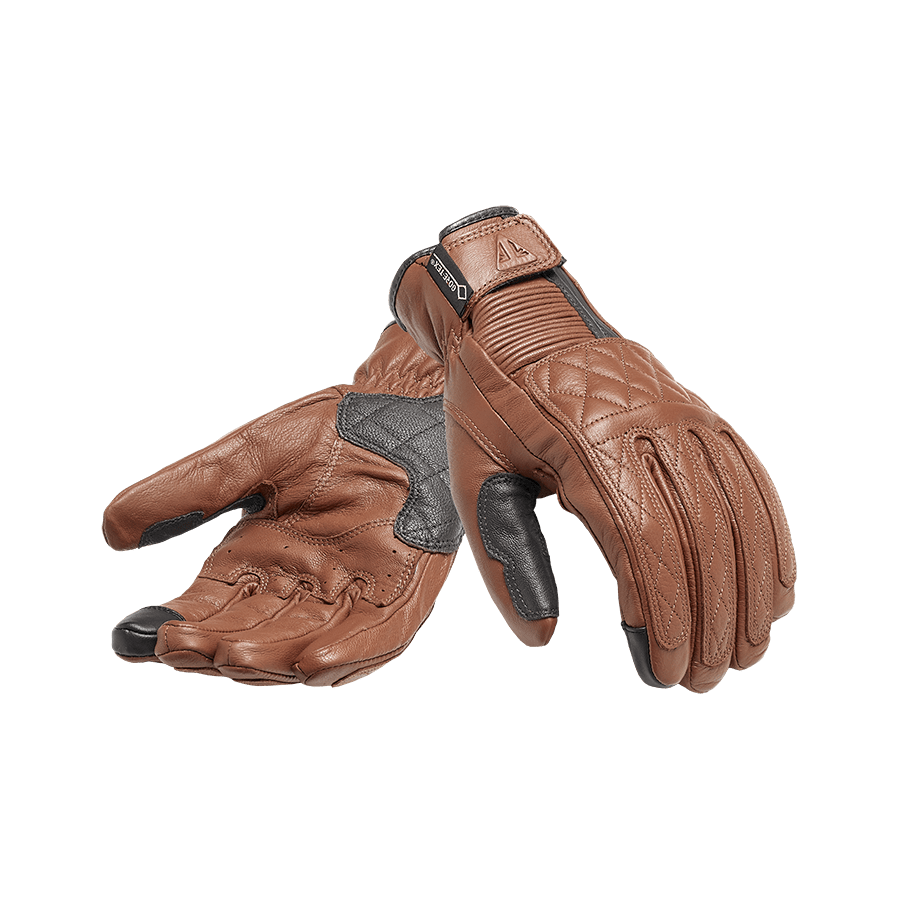 Raven GTX Tan Leather Motorcycle Gloves
