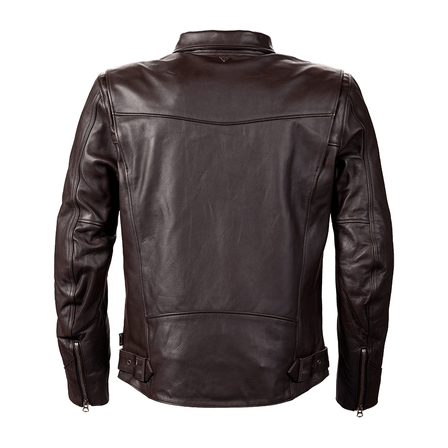 Vance Brown Leather Motorcycle Jacket