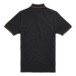 Lustleigh Woven Label Polo Shirt in Black