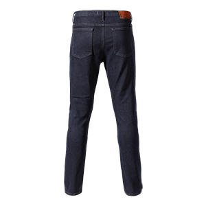 MDJS20200 Skinny Leg Blue Denim Jeans With Triumph Motorcycle Tag