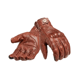 Newton Brown Leather Motorcycle Gloves
