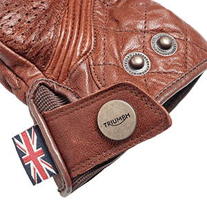 Newton Brown Leather Motorcycle Gloves
