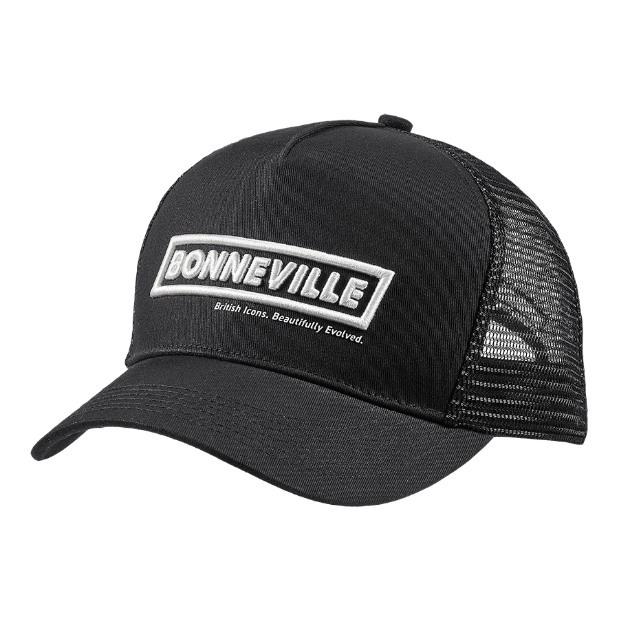 Mütze mit Bonneville-Logo Schwarz