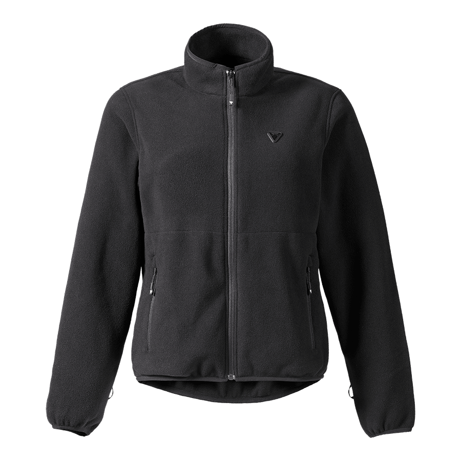 Mid-Layer Fleece Womens Jacket in Black