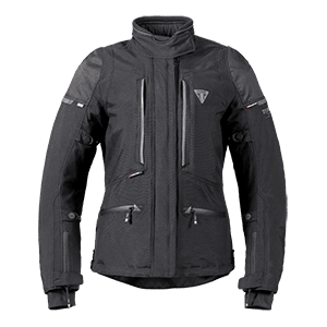Triumph Motorcycle Adventure Clothing Hythe Jacket Black Front Flat Shot