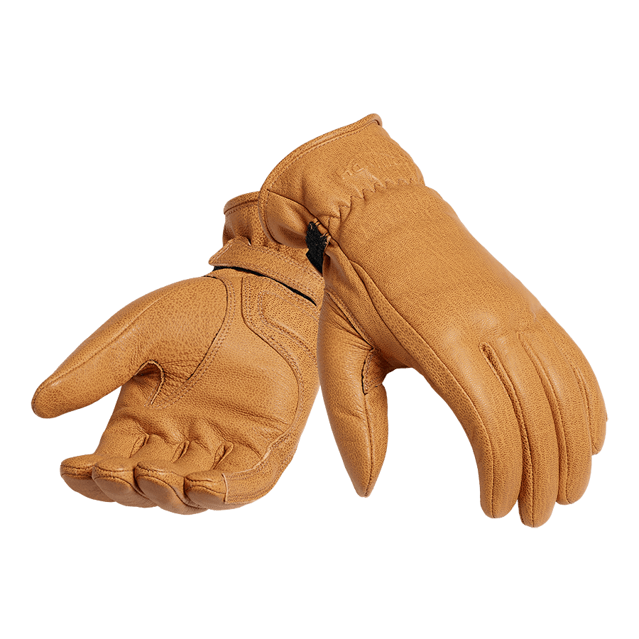 Vance Leather Glove in Gold