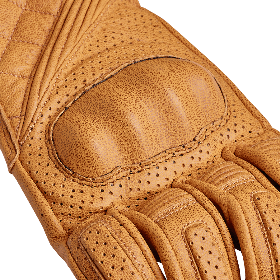 Harleston Leather Gloves with D3O® Protective Knuckles in Gold