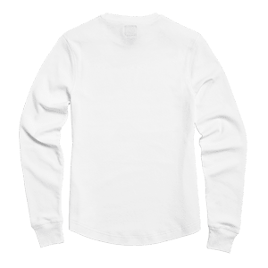 Swain Womens Long Sleeved Waffle in White