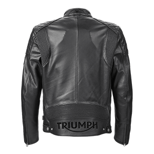 Braddan Asymmetric Leather Jacket in Black