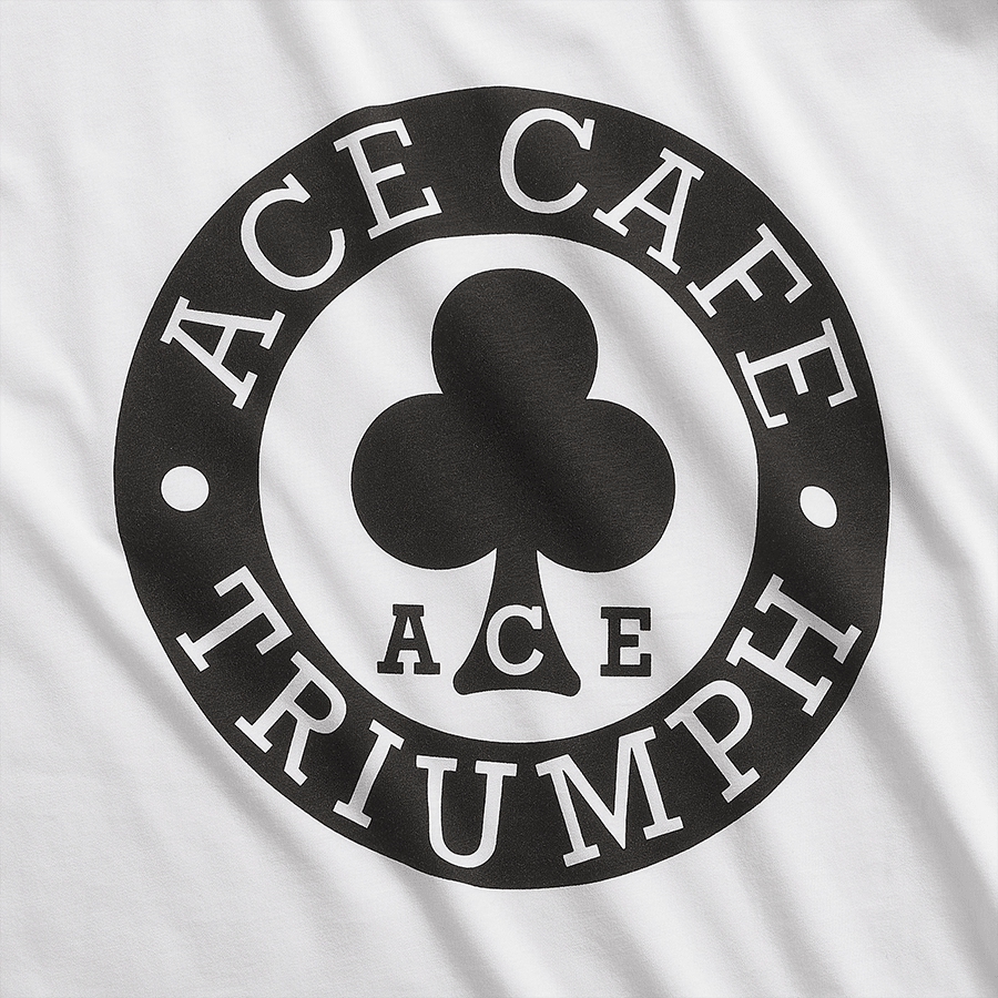 Ace Cafe Pocket Tee in White
