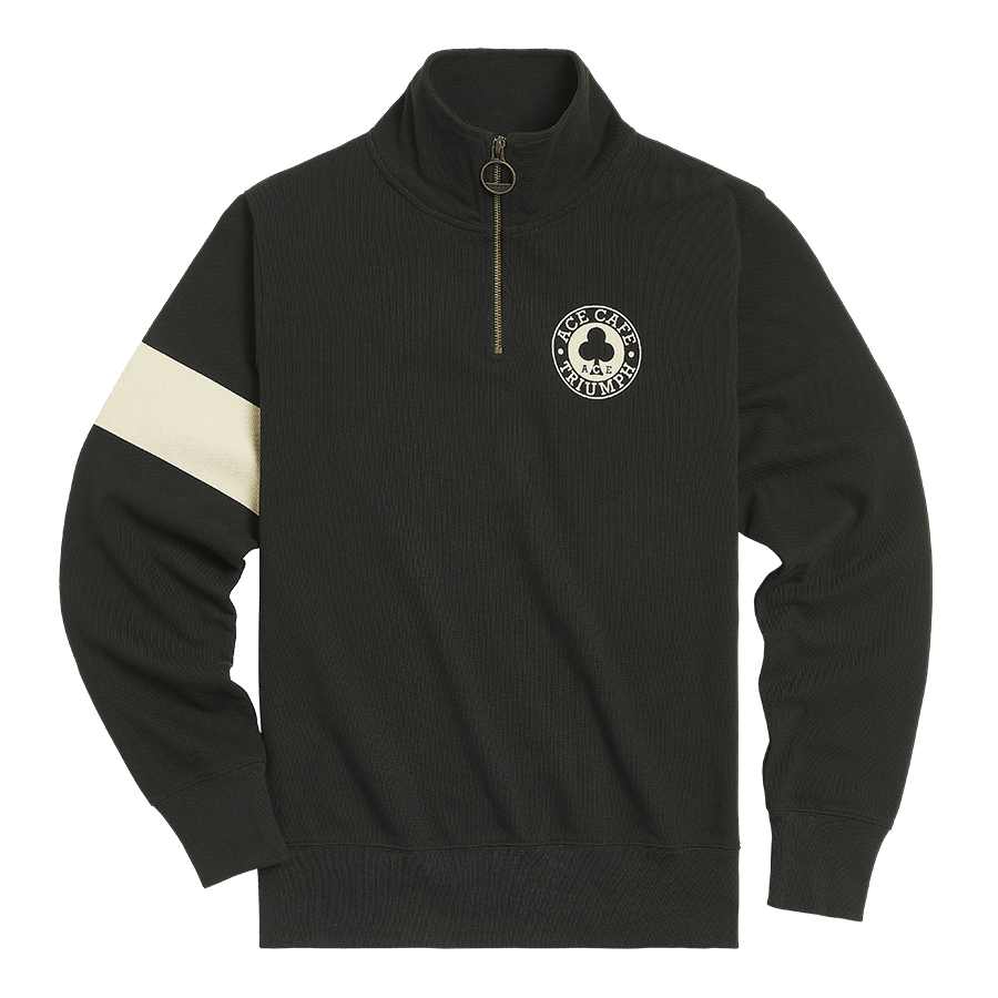 Ace Cafe Zip Sweatshirt in Schwarz