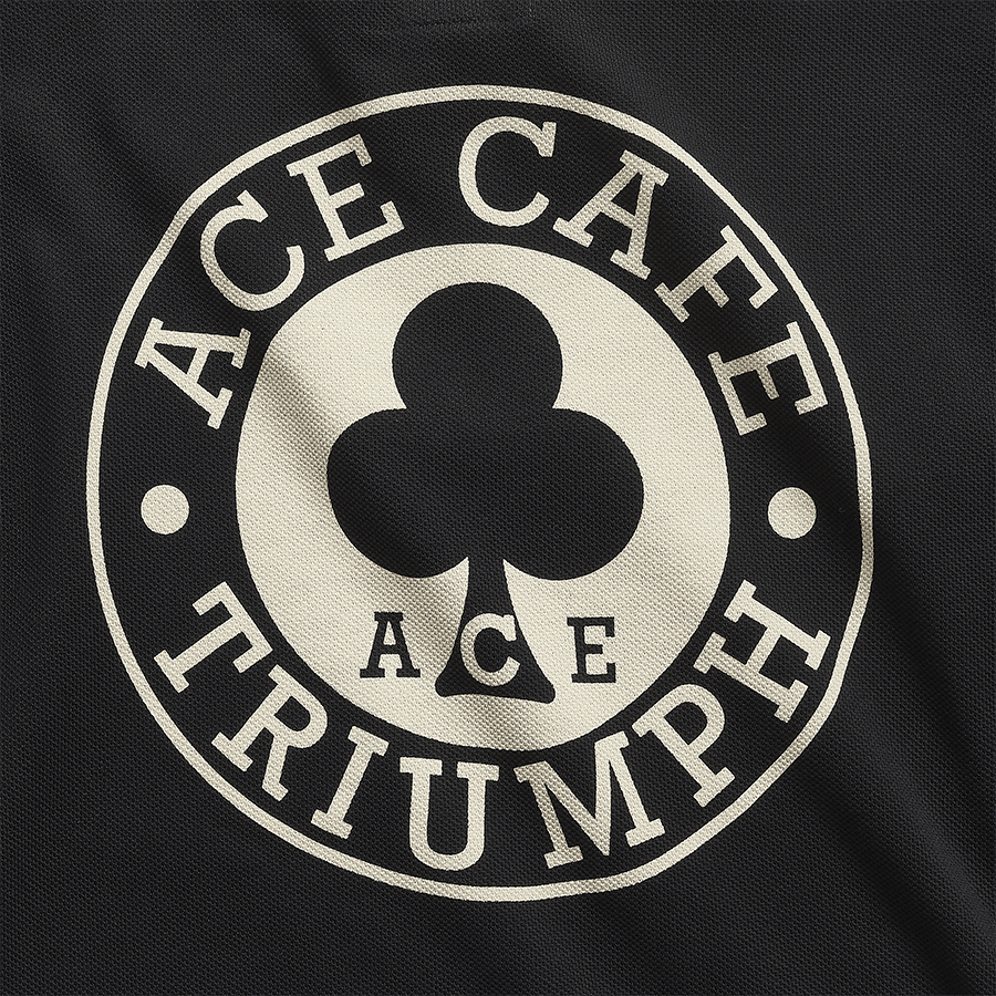 Ace Cafe Quarter-Zip Sweat in Black