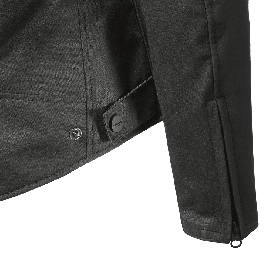 Braddan Jacke aus gewachster Baumwolle für Damen in Schwarz