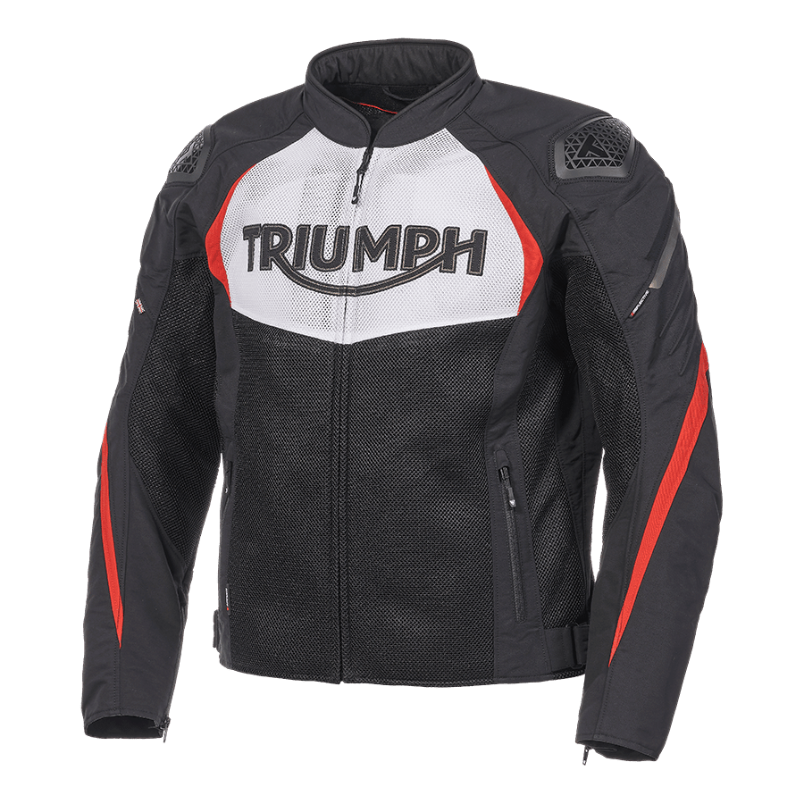 Triple Sport Mesh Jacket in Black, White and Red