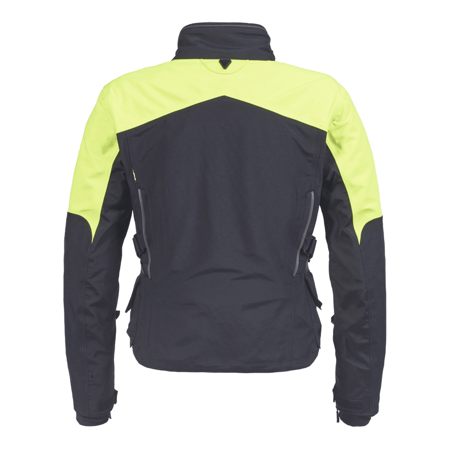 Tourer Bright Jacket in Black and Fluoro
