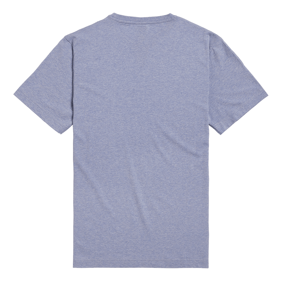 Bamburgh T-Shirt mit gesticktem Logo, Blaumeliert