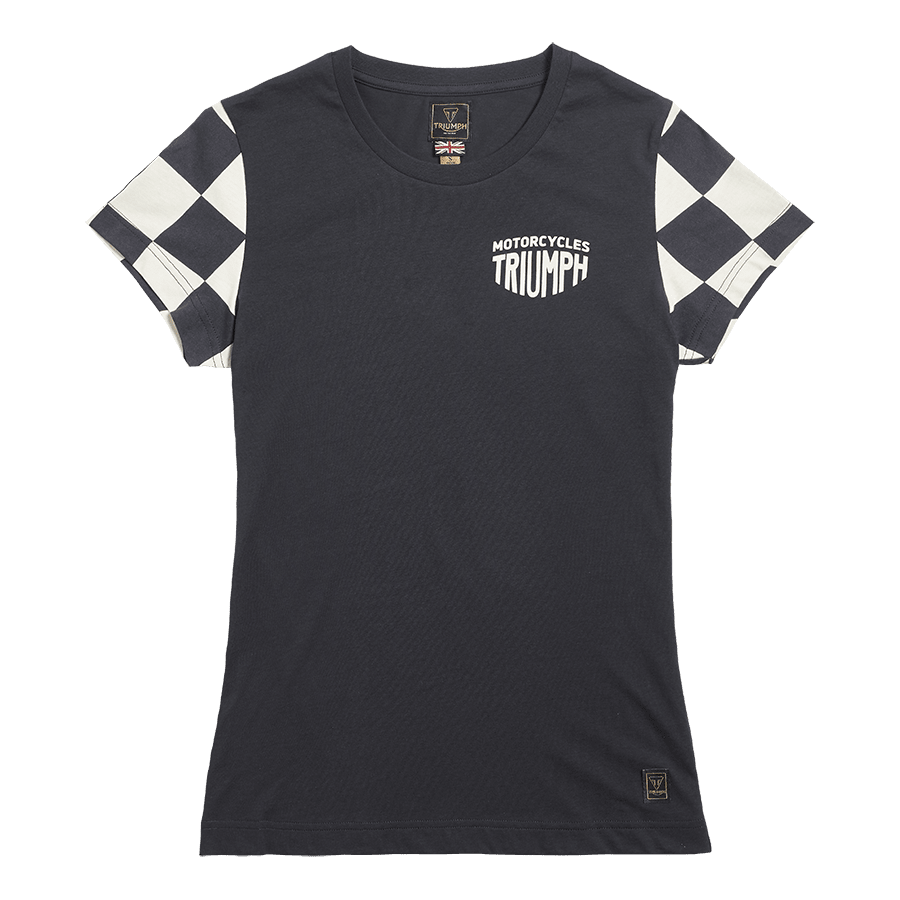 Marie T-Shirt für Damen in Schwarz und Elfenbeinfarben