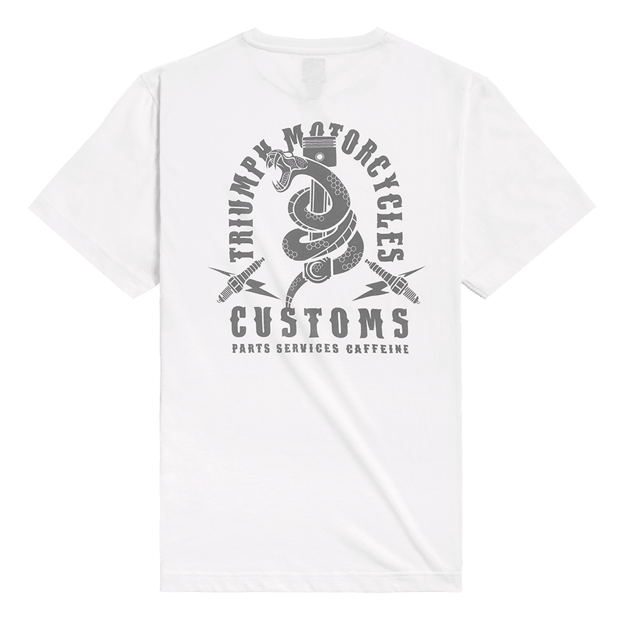 Snake Pit T-Shirt in Weiß und Grau