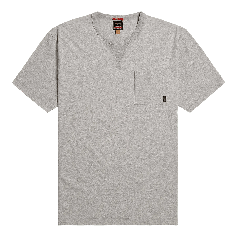 Thrills Grafik-T-Shirt in Silbermeliert