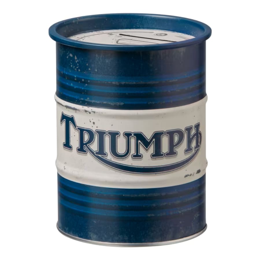 Triumph Motorcycles Gifts & Accessories - Barrel Money Tin