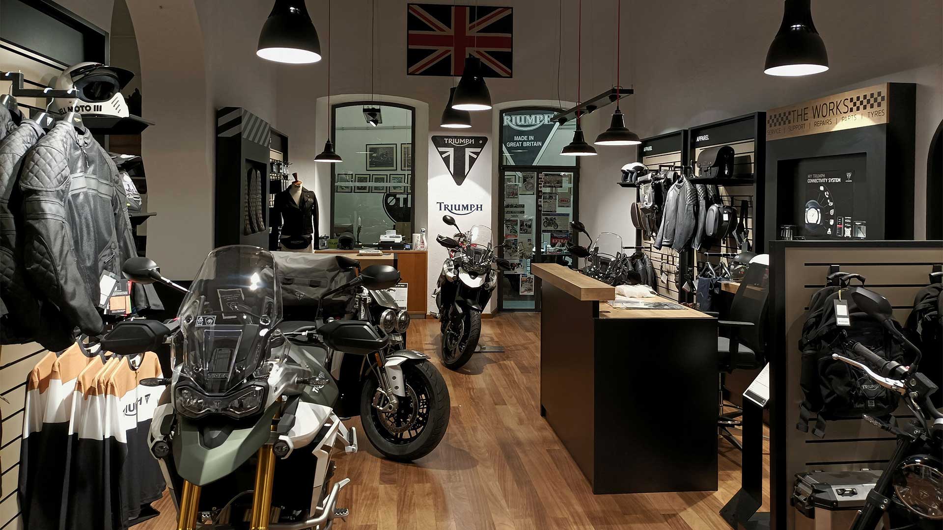 Triumph motorcycles dealership in Savona