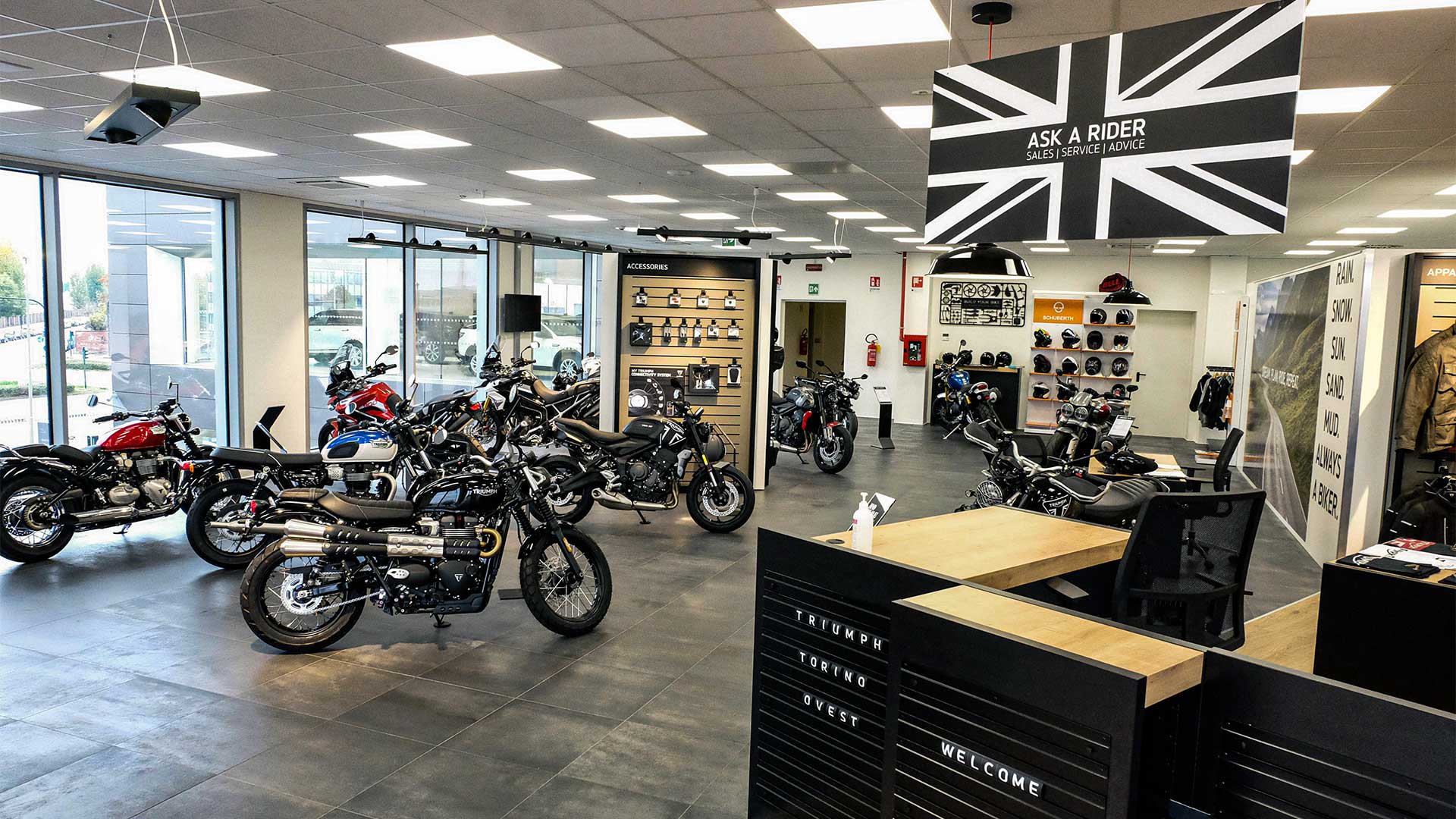 Triumph motorcycles dealership in Torino Ovest