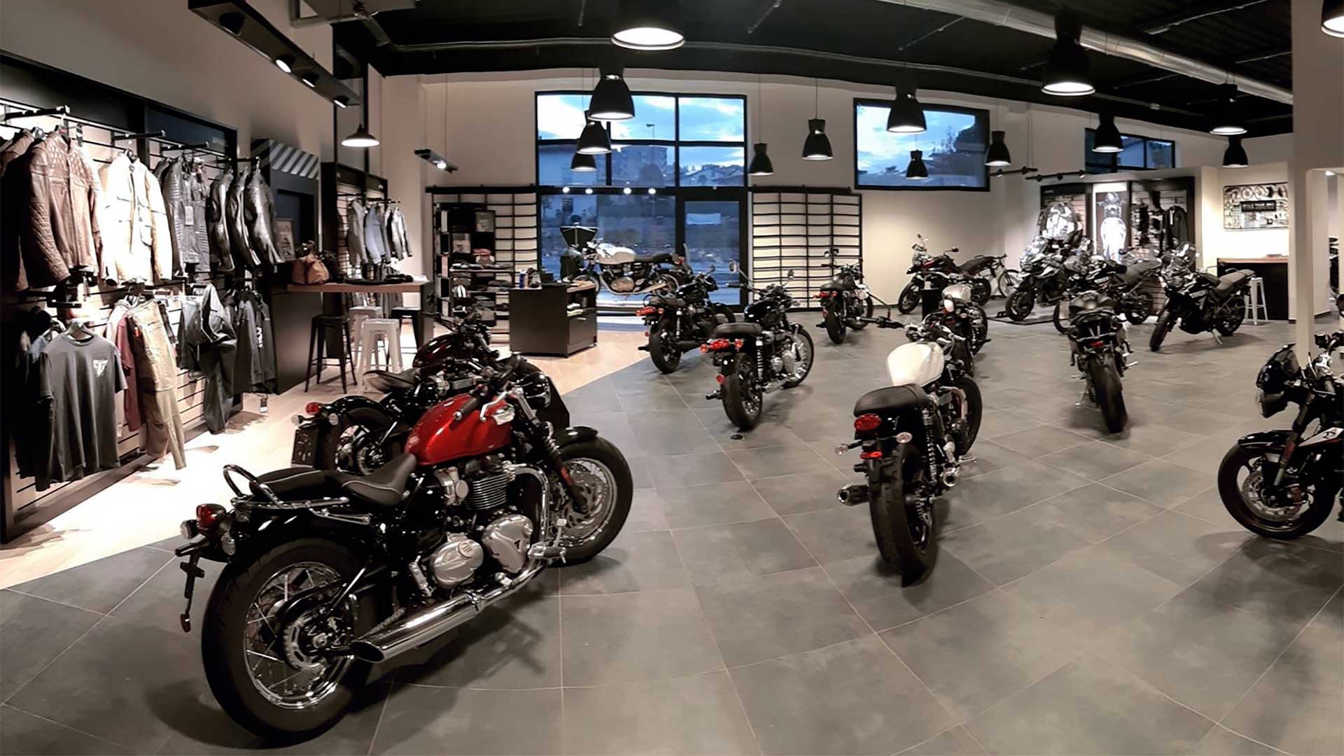 Triumph motorcycles dealership in Umbria