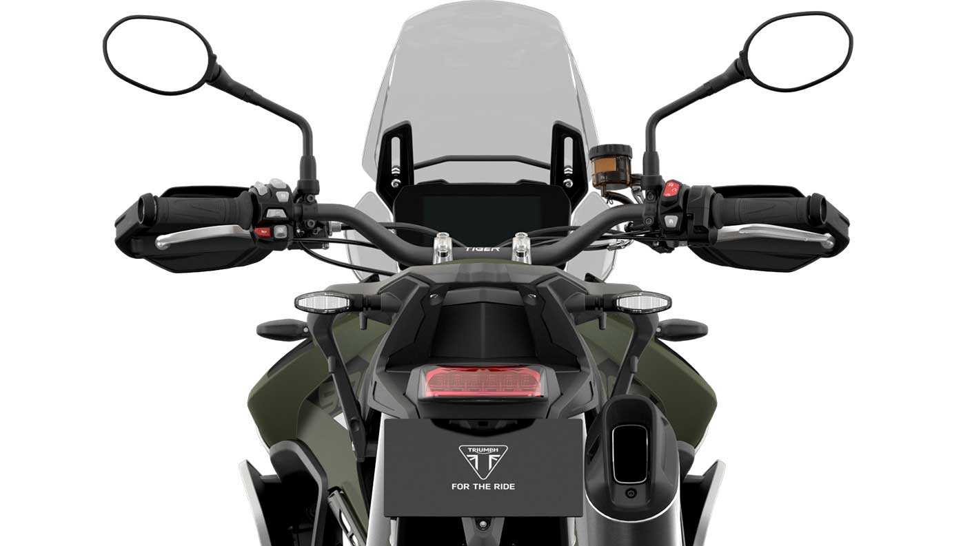 CGI close -up of  Triumph Tiger 900 Rally instruments