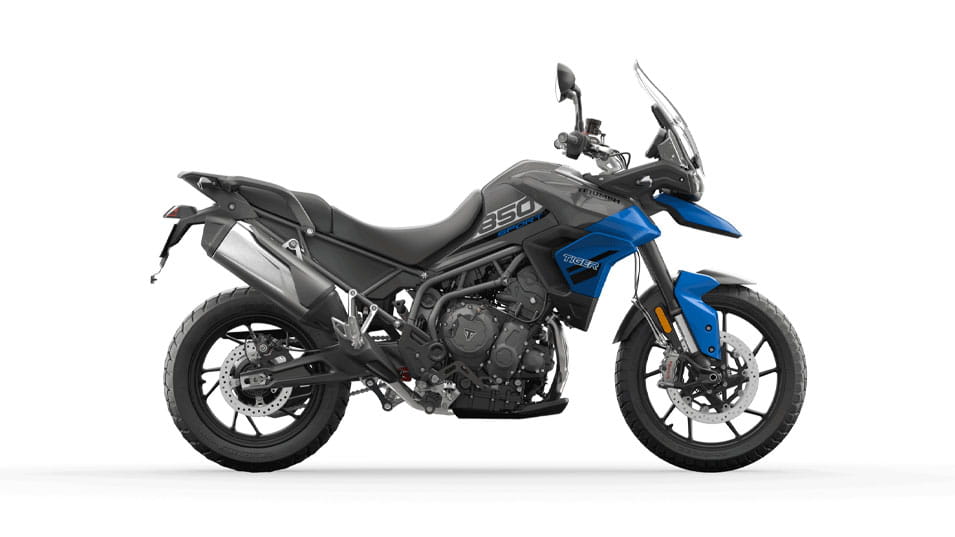 Triumph Tiger 850 sport in Caspian blue