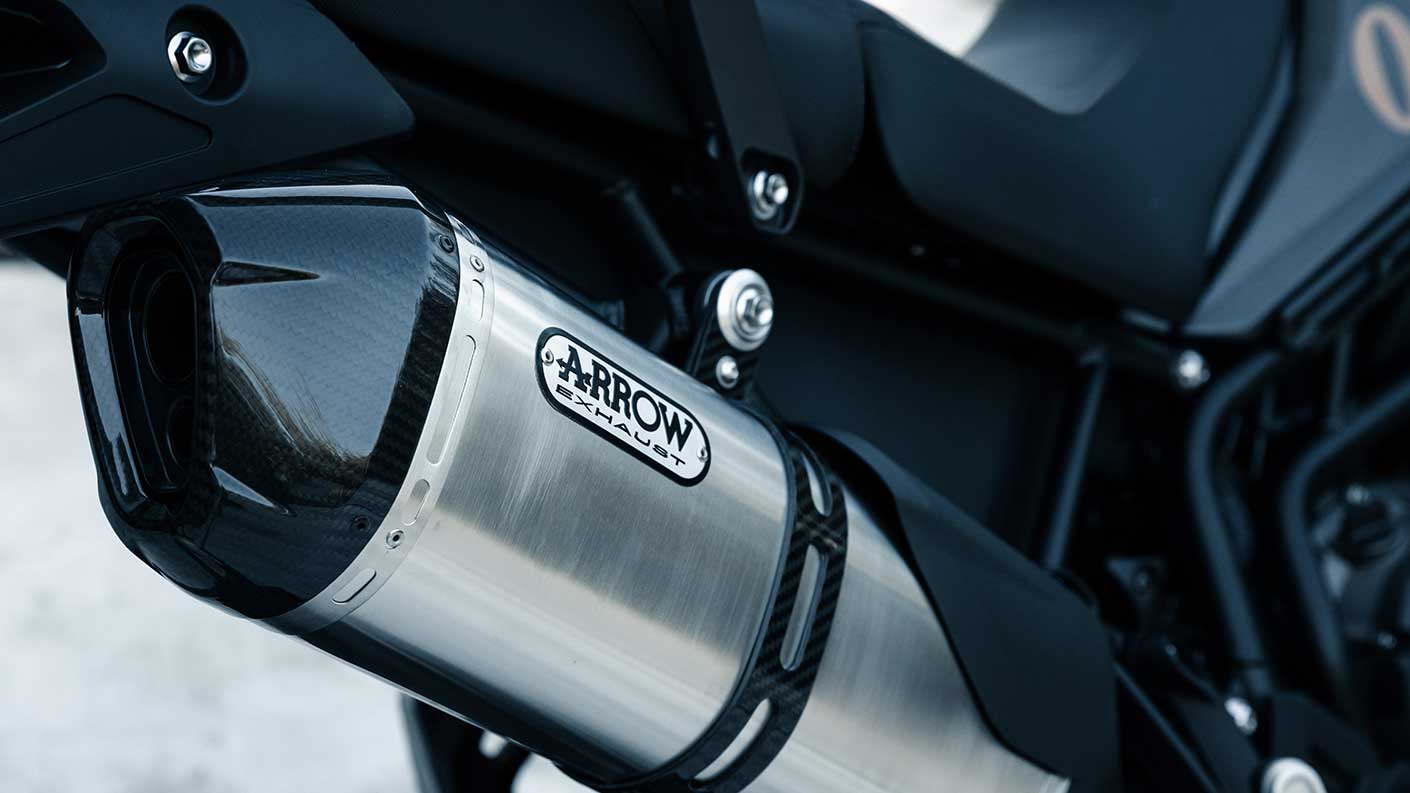 Tiger 900 Bond Edition Arrow Exhaust