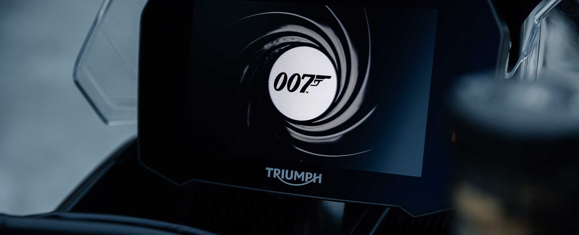 Tiger 900 Bond Edition 007 Start up screen