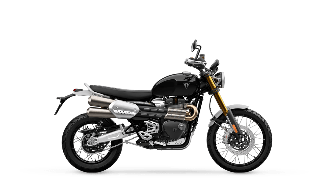 Triumph Scrambler 1200 XE in Sapphire Black RHS