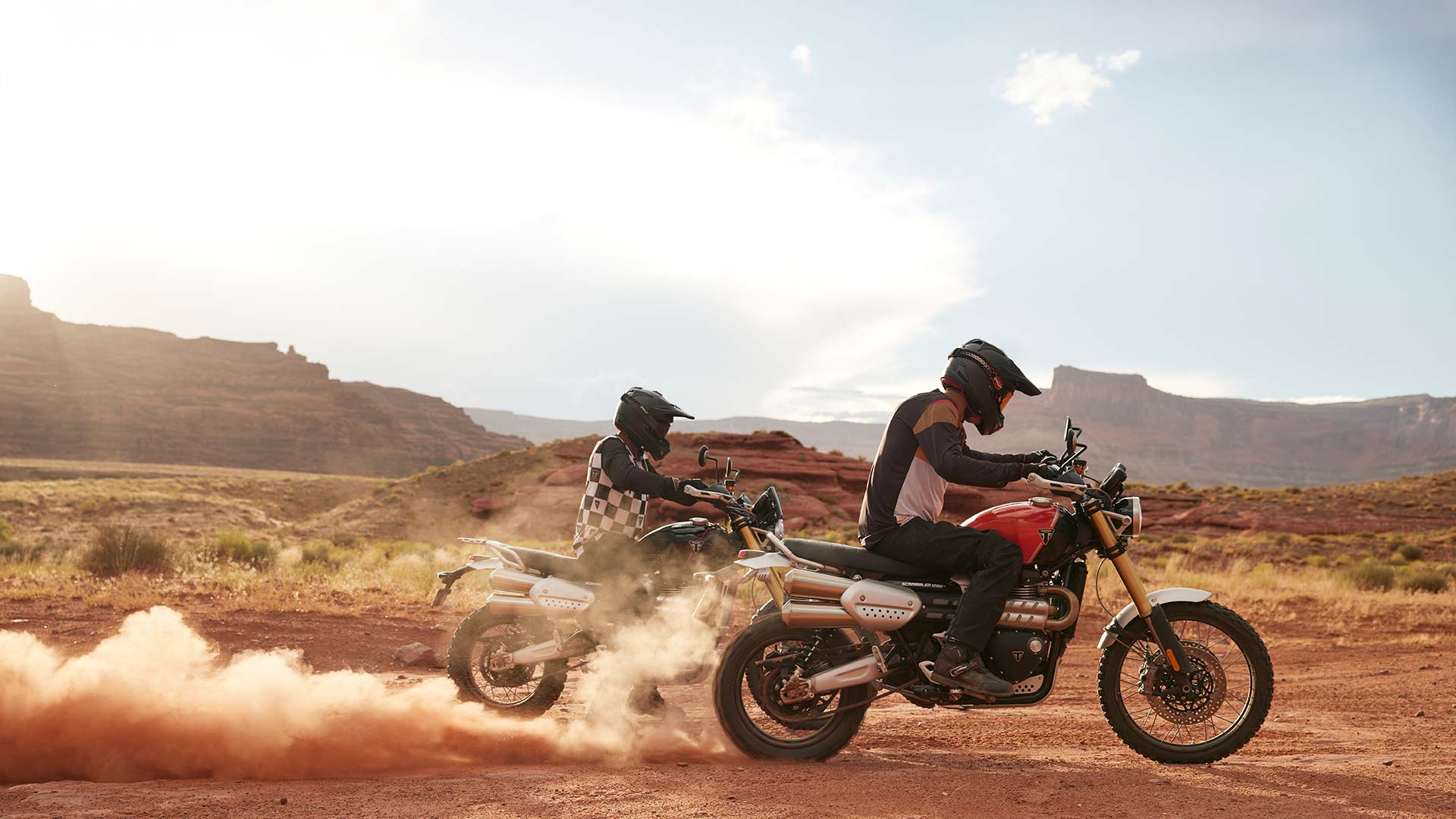 Triumph Scrambler 1200 XE off roading