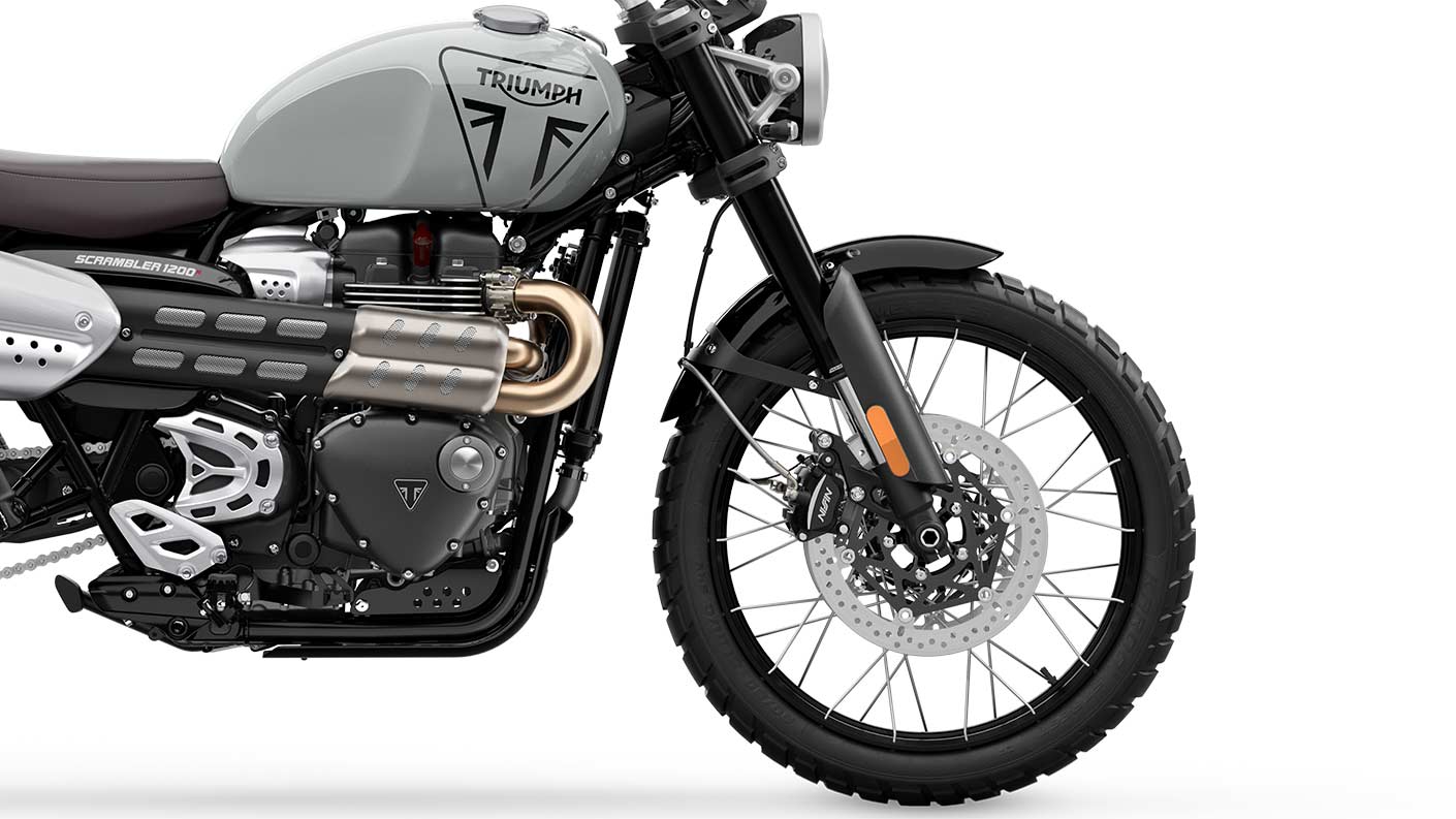 Triumph Scrambler X Ash Grey Wheel View