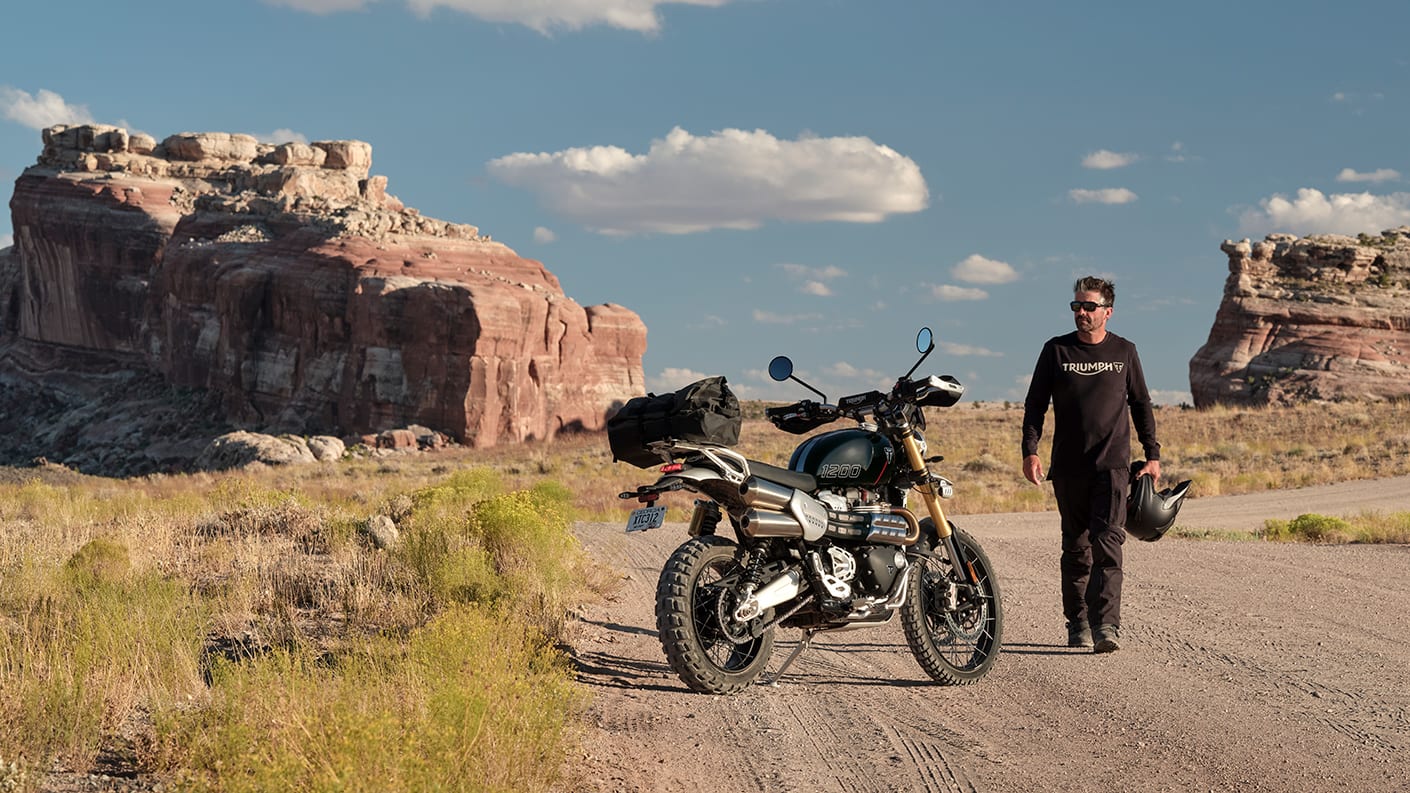 Triumph Scrambler 1200 XE with accessories